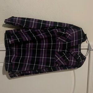 Purple and black Selena flannel